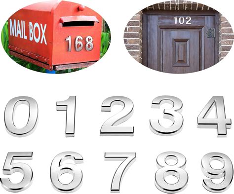 adhere metal house numbers to plastic mailbox|plastic mailbox numbers.